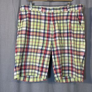 Polo by Ralph Lauren Mens‎ 40 Green/Red Plaid Shorts Golf Preppy Colorful